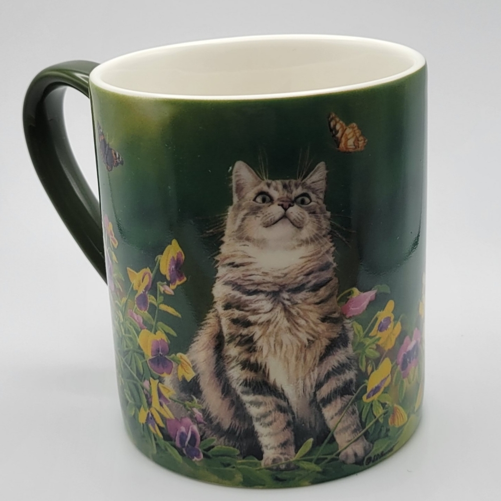 Butterfly Dreams Kitten Mug